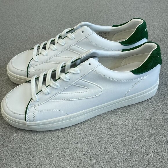 NEW Tretorn Swerve Men's Size 10 White & Green Sneakers Low top - Picture 3 of 8